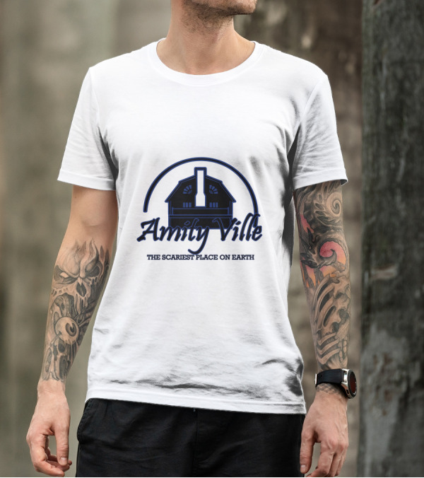 Amityville The Scariest Place On Earth Iconic Haunted House T-Shirt