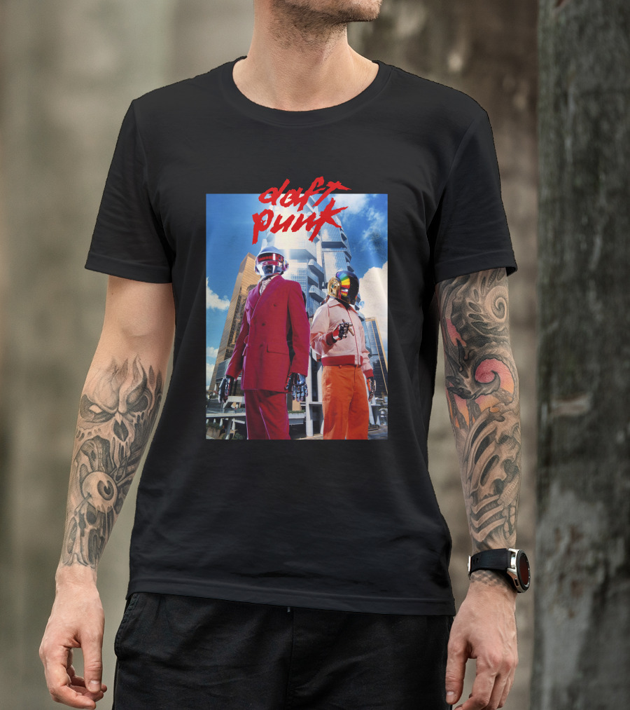 Daft Punk Futuristic Robot Suits Music Dance Techno Rock T-Shirt