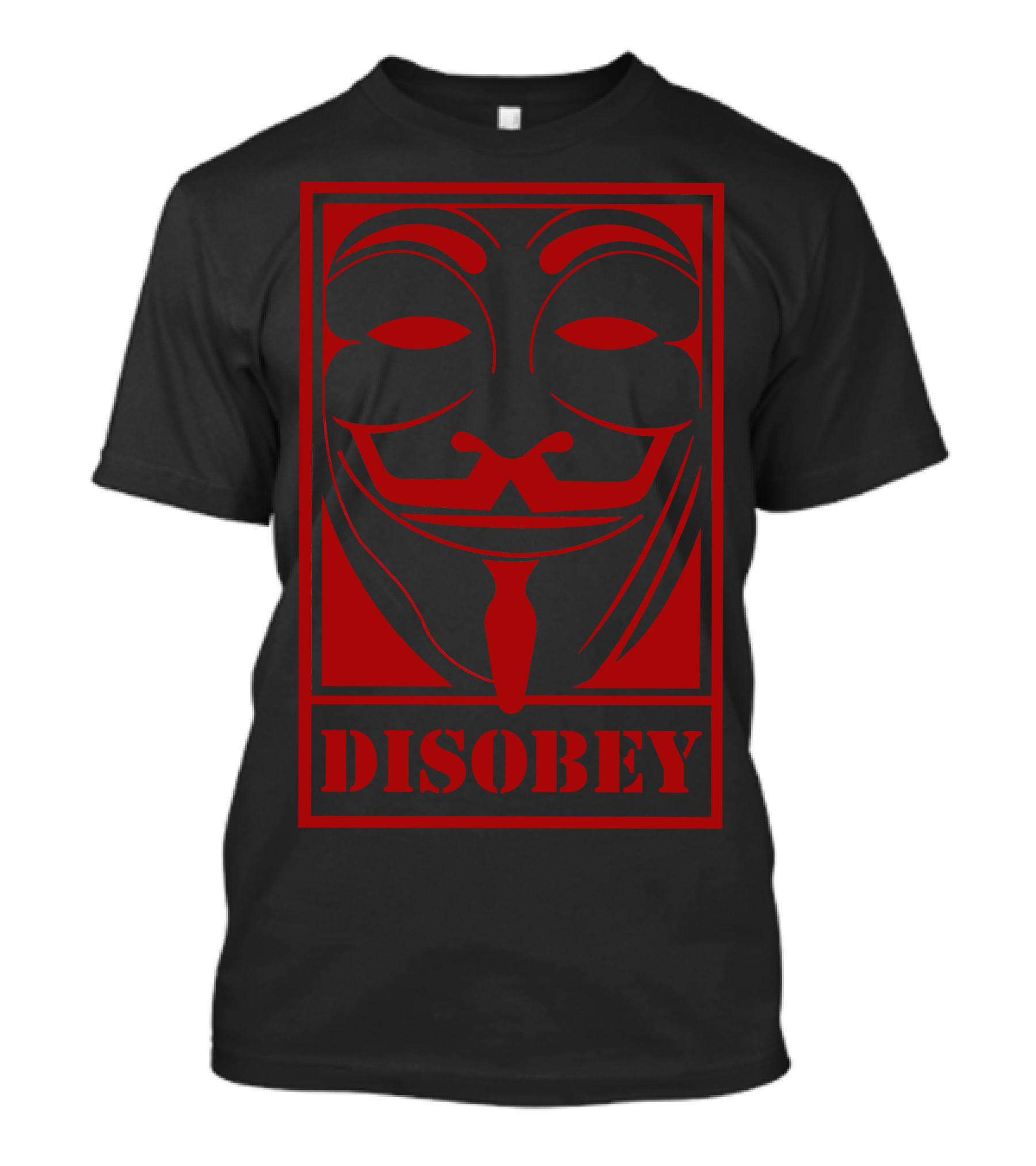 Disobey Anonymous Guy Fawkes Mask Hacking Hackers Fawke T-Shirt