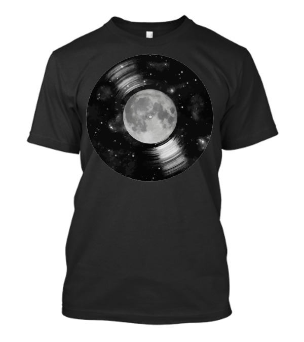 Galaxy Vinyl Moon In Space Stars Cosmos T-Shirt
