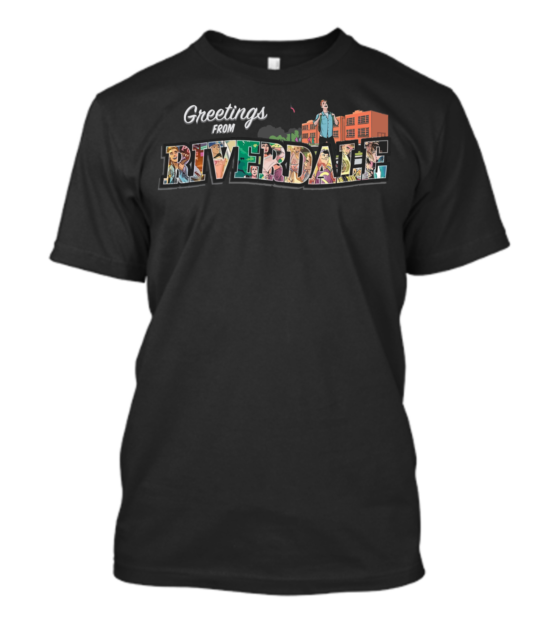 Greetings From Riverdale Comic Style Archie's High School Adventure T-Shirt