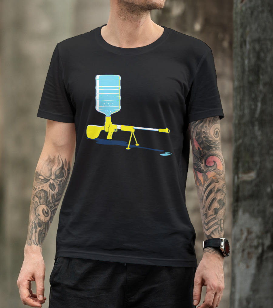 Heavy Firepower Water Cooler Gun T-Shirt