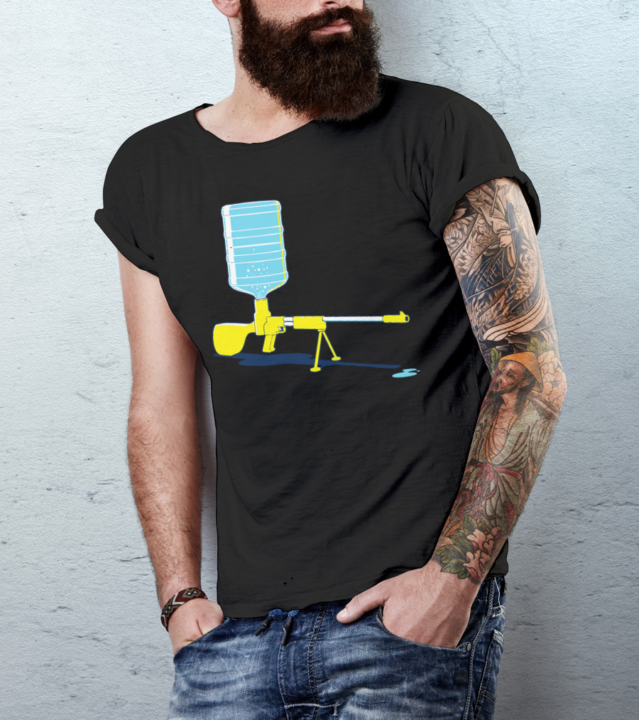 Heavy Firepower Water Cooler Gun T-Shirt