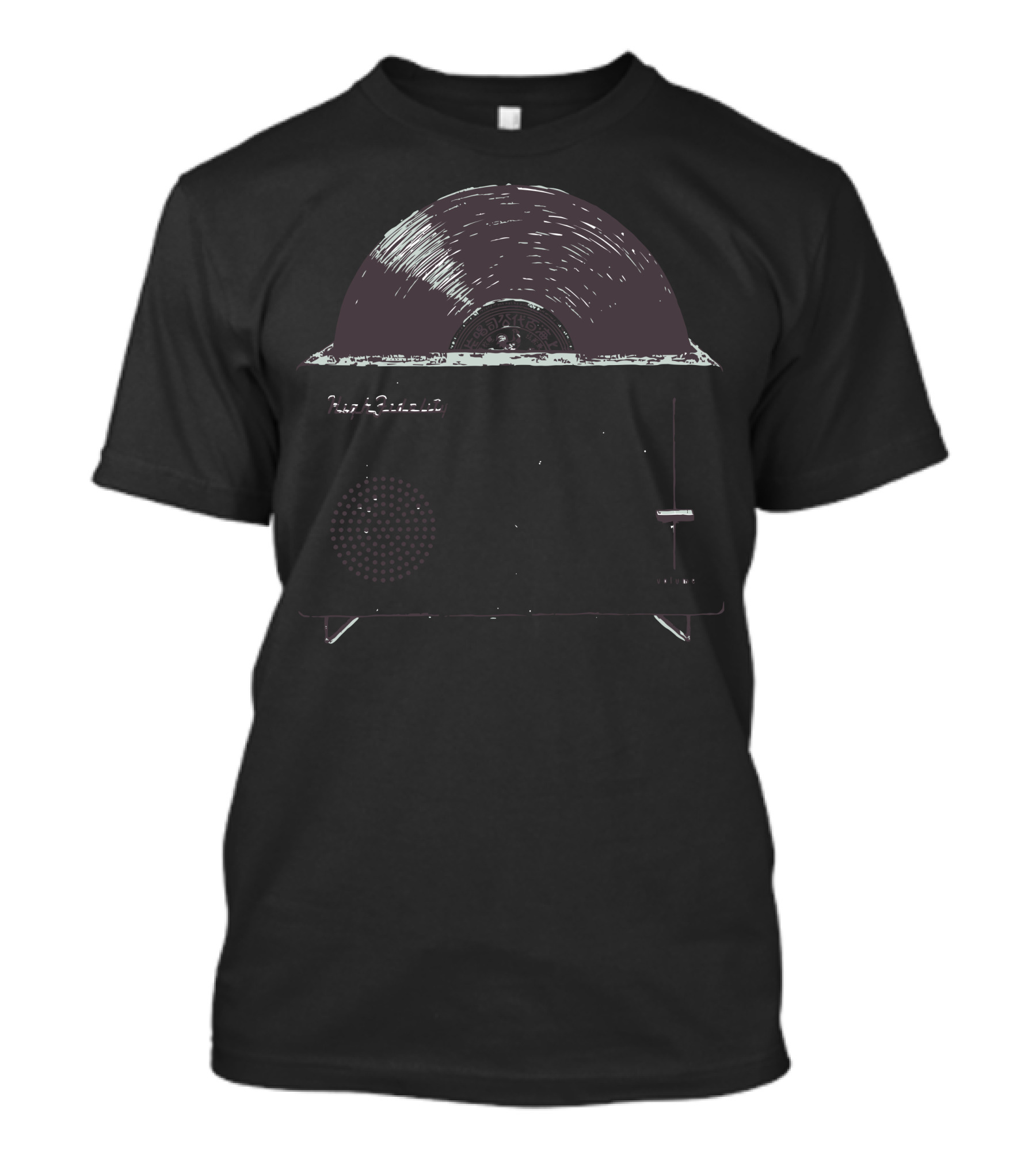 High Fidelity Retro Vinyl Record Player T-Shirt