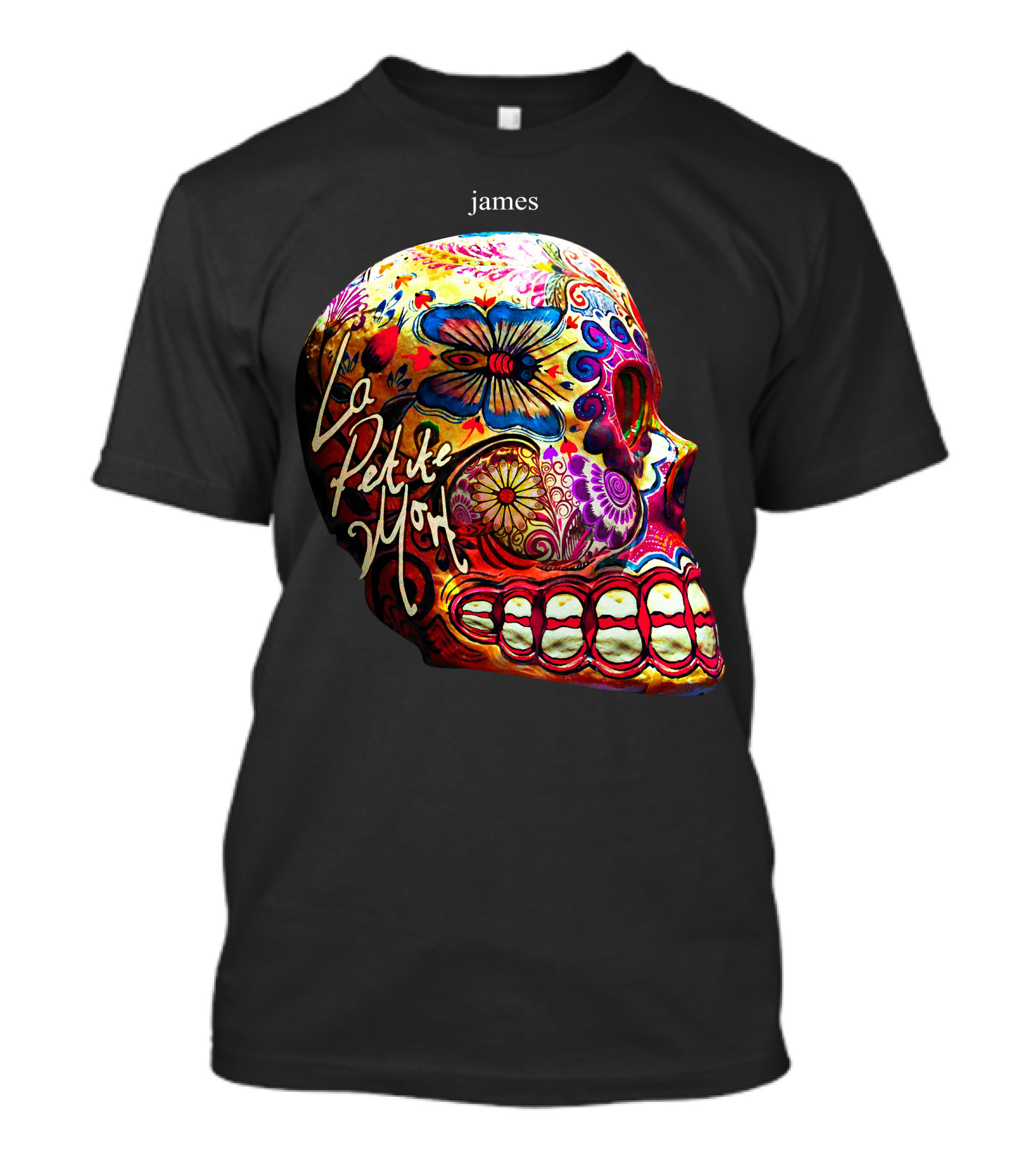 James La Petite Mort Skull Art Floral T-Shirt