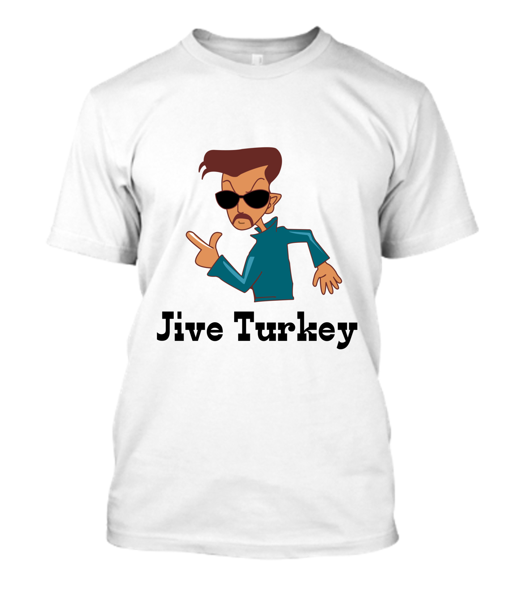 Jive Turkey Cool Character With Sunglasses And Pointing Finger T-Shirt