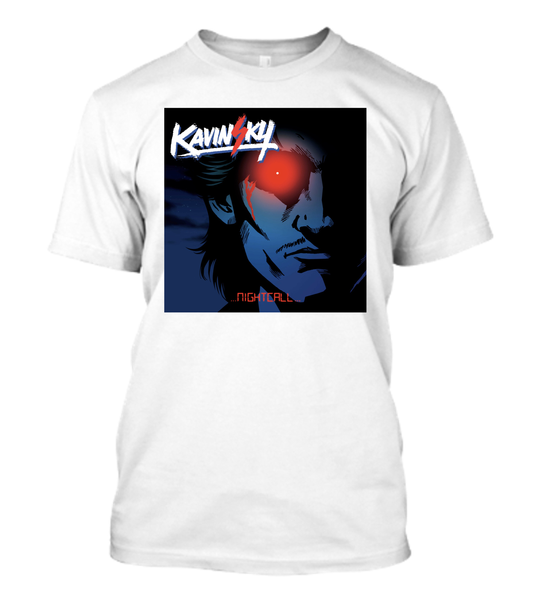 Kavinsky Nightcall Electro Music Red Eye T-Shirt