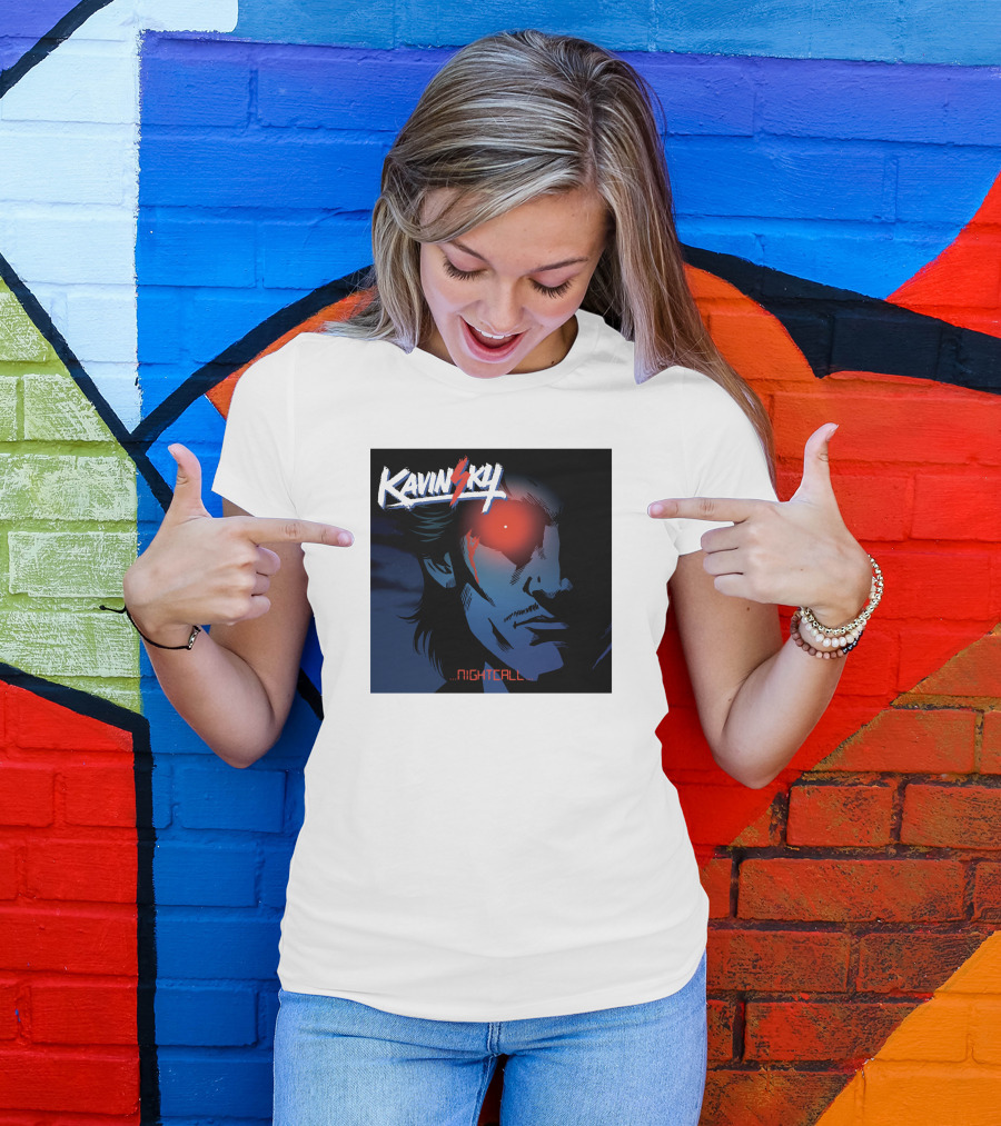 Kavinsky Nightcall Electro Music Red Eye T-Shirt