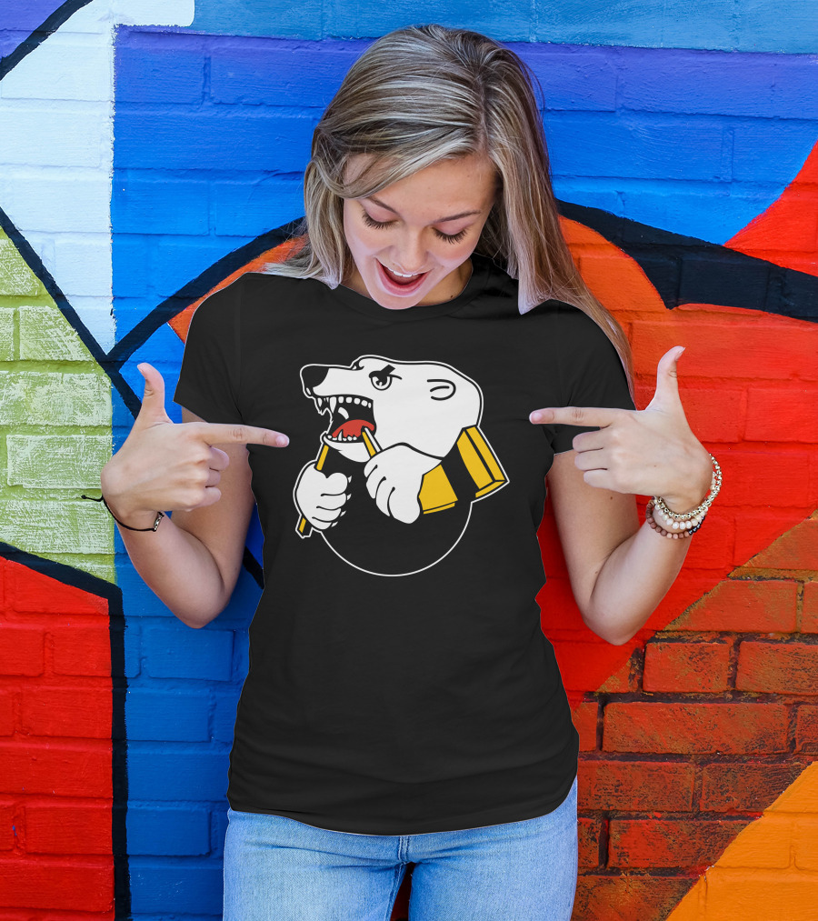 Traktor Chelyabinsk KHL Russian Hockey Polar Bear T-Shirt
