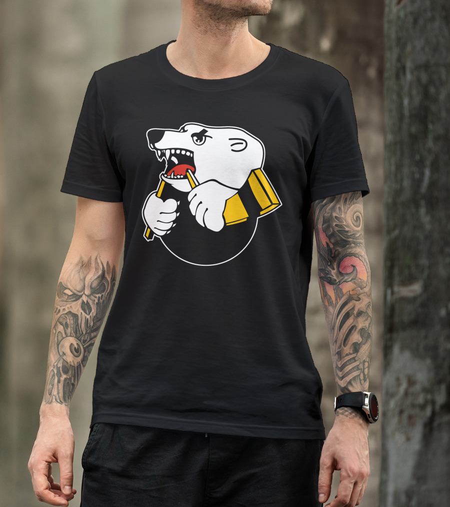 Traktor Chelyabinsk KHL Russian Hockey Polar Bear T-Shirt