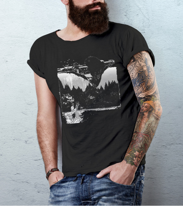 Perfect Timing Mothman Couples Scenic Surprise T-Shirt