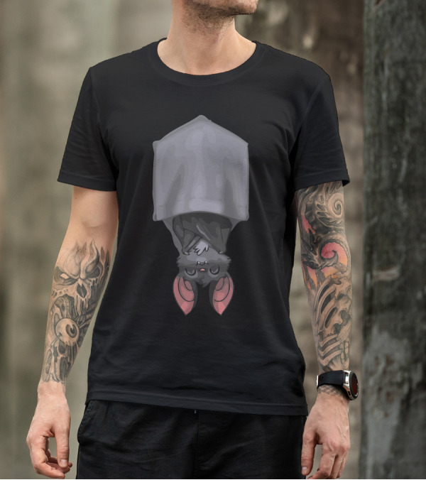 Perfectly Upside Down Hanging Bat T-Shirt