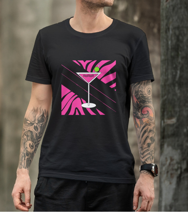 Pink Martini Finally Legal Zebra 21st Birthday T-Shirt