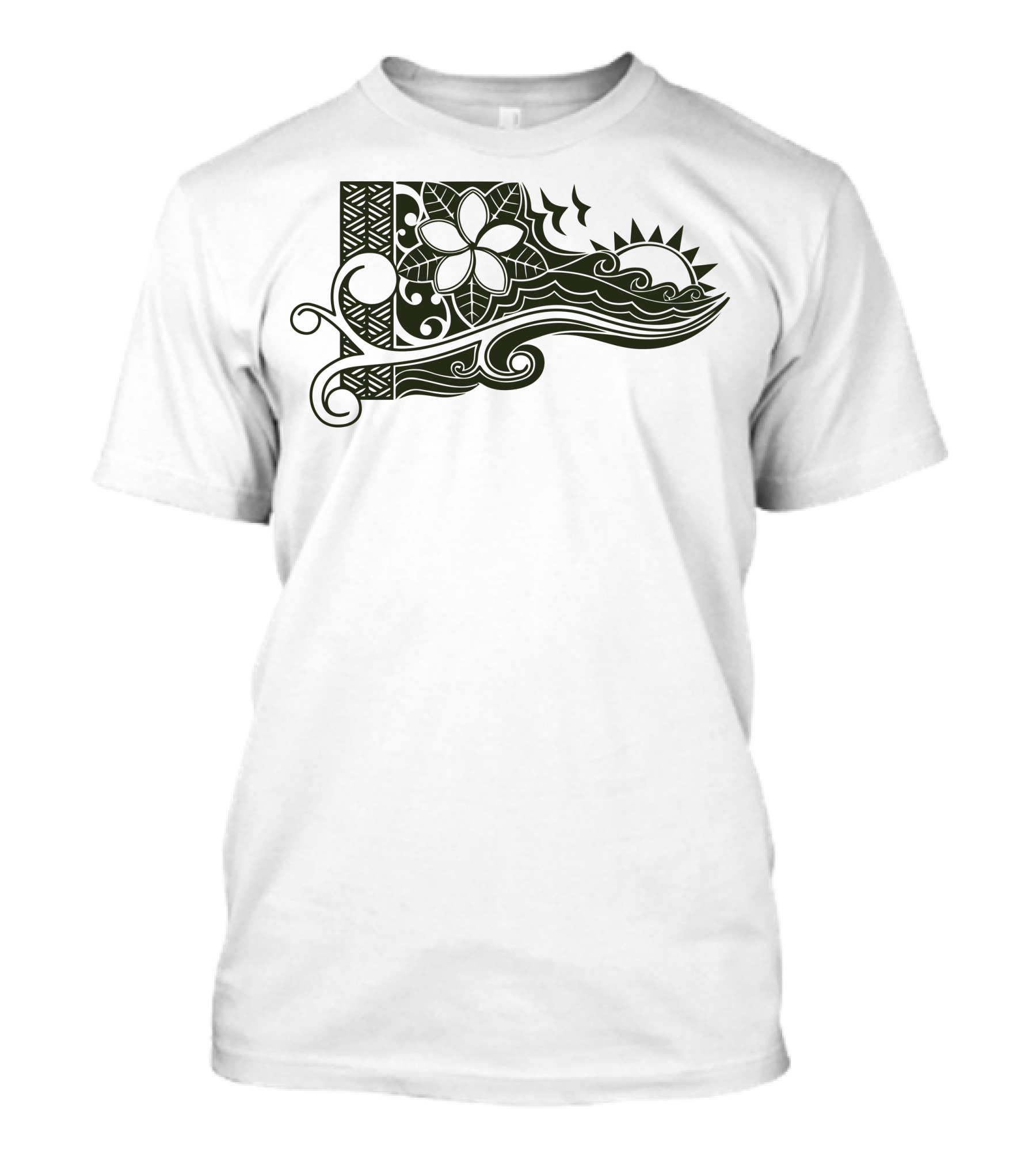 Plumeria Paradise Sun Waves T-Shirt