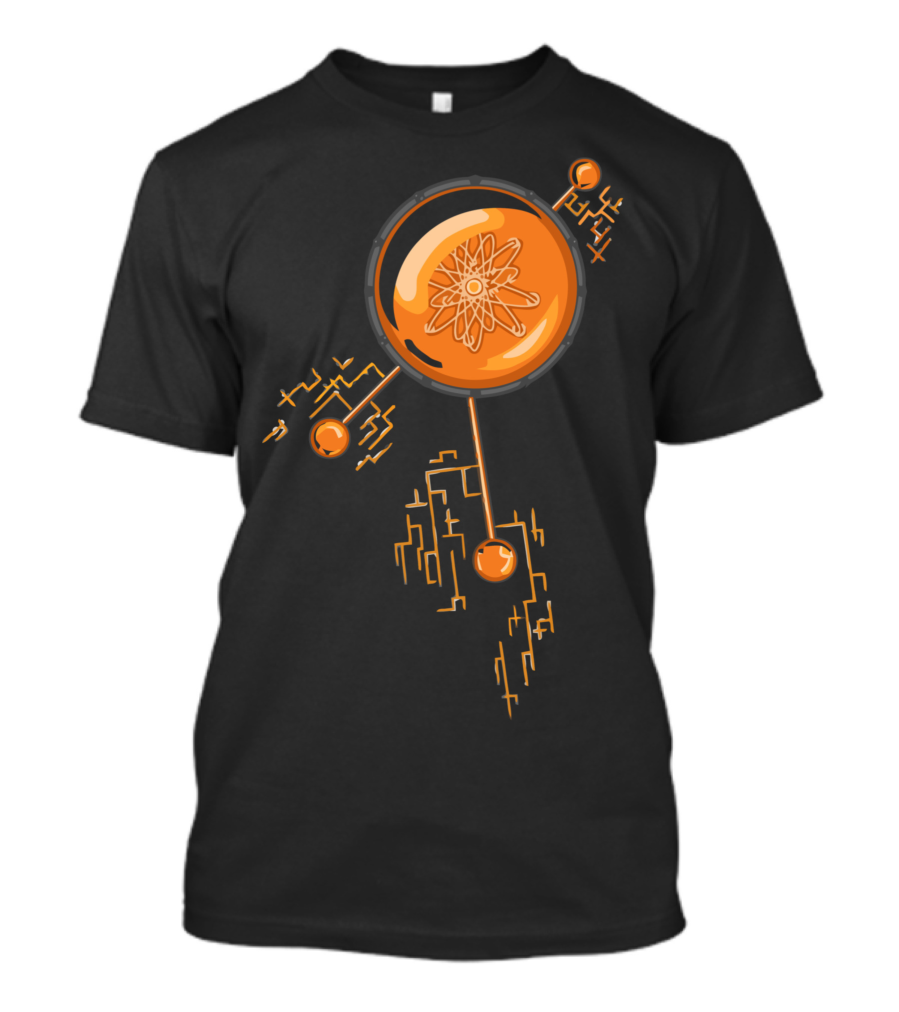 Plutonium Powers Atomic Circuitry Sphere T-Shirt