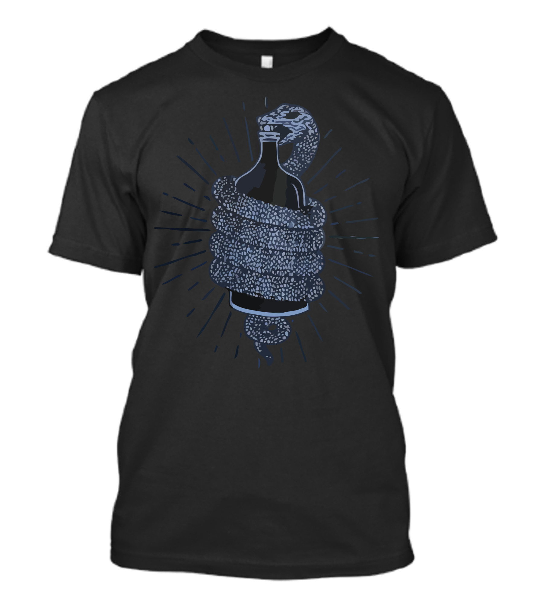 Poison Proof Snake Wrapped Bottle T-Shirt
