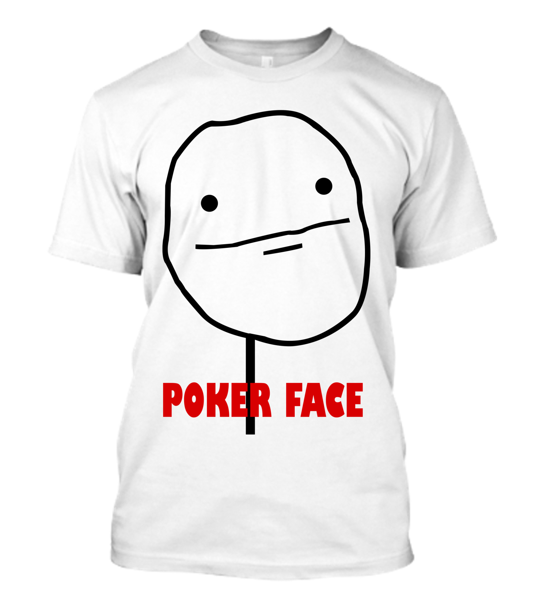 Poker Face Meme Rage Comic Character T-Shirt