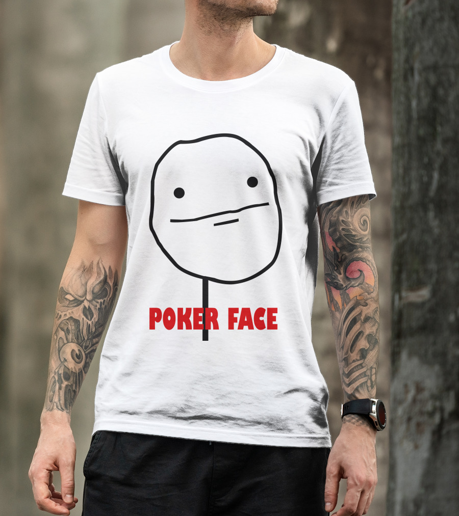 Poker Face Meme Rage Comic Character T-Shirt