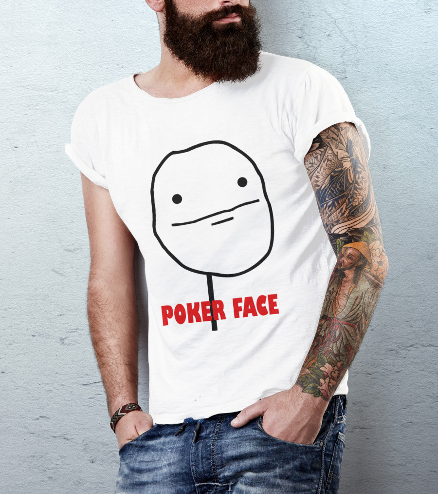 Poker Face Meme Rage Comic Character T-Shirt