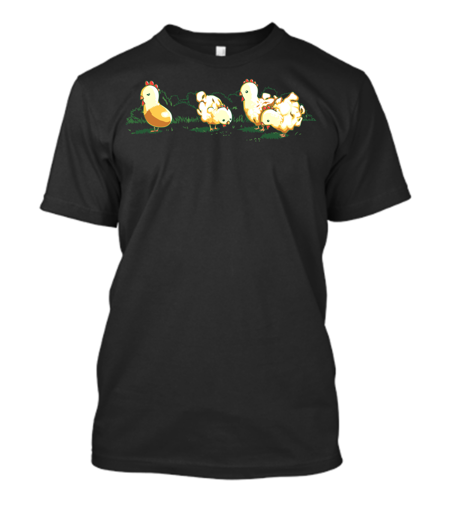 Popcorn Chicken Cute Chicks In The Grass T-Shirt