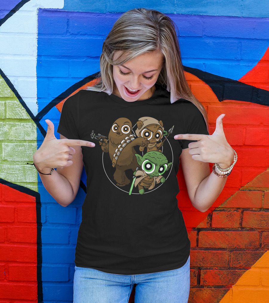 Power Critters Star Wars Cute Character Trio T-Shirt