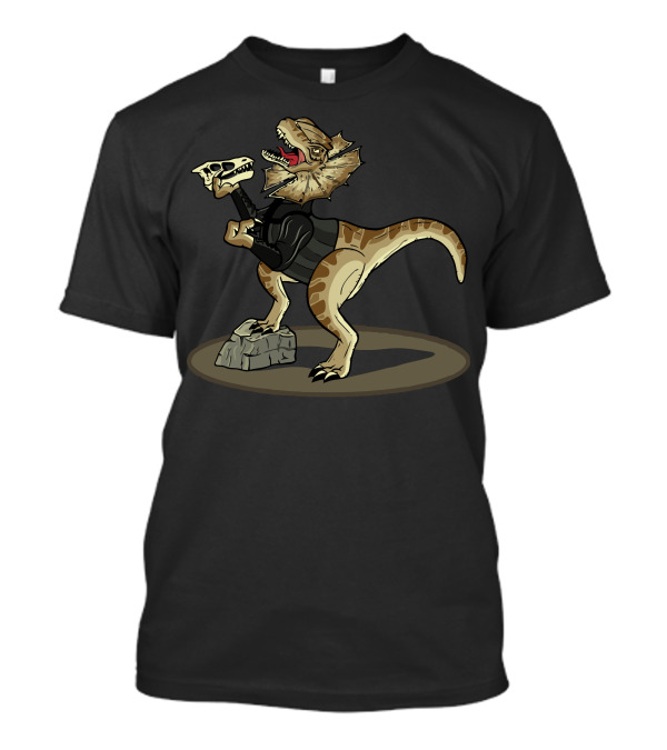 Shakespearosaurus Dinosaur Holding Skull Comedy T-Shirt