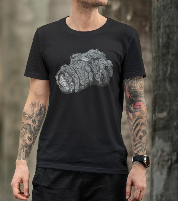 Shutterbug Camera Lens Made Of Insects T-Shirt