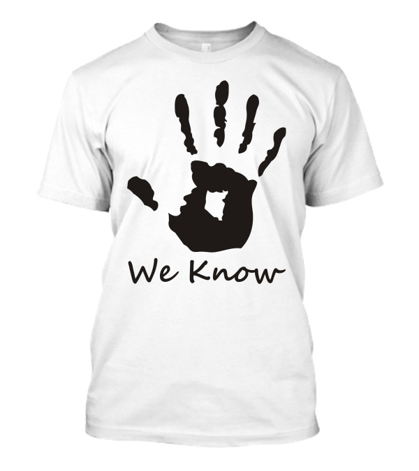 We Know Skyrim Dark Brotherhood Handprint Novelty T-Shirt