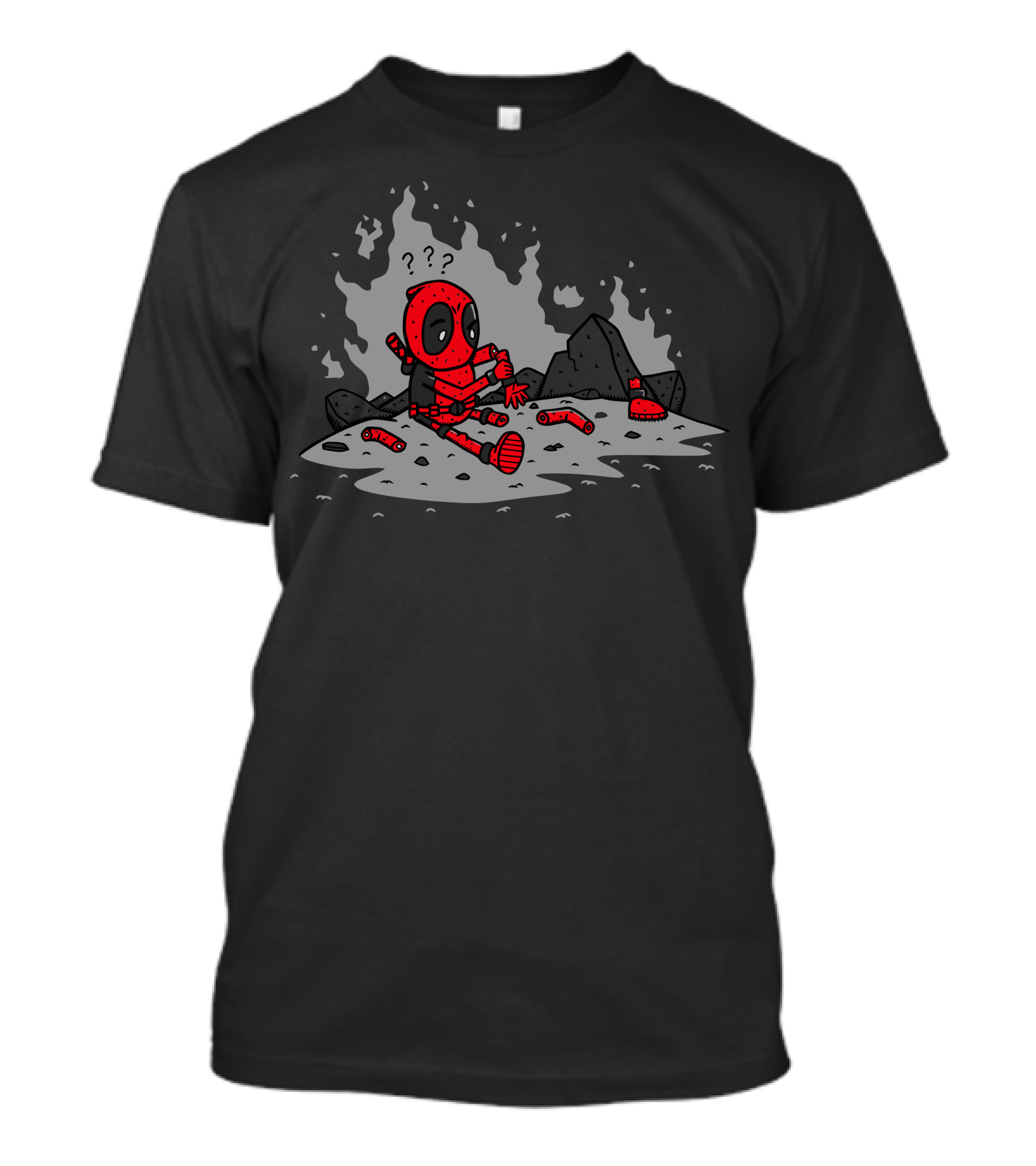 Smithereens Deadpool Disassembled Comic Mashup T-Shirt