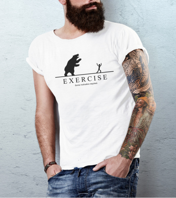 Exercise Some Motivation Required Bear Remix T-Shirt