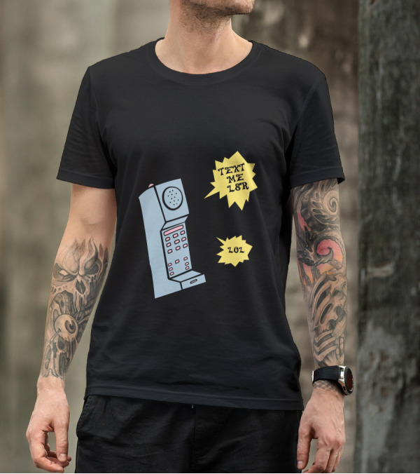 Text Me L8r Lol Retro Phone Chat Girls T-Shirt