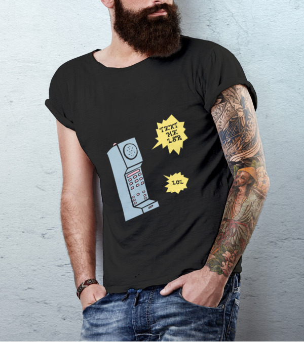 Text Me L8r Lol Retro Phone Chat Girls T-Shirt