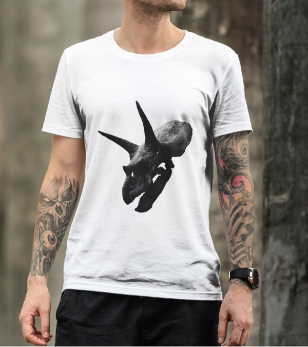 Alice In Chains The Devil Put Dinosaurs Here Triceratops Skull T-Shirt