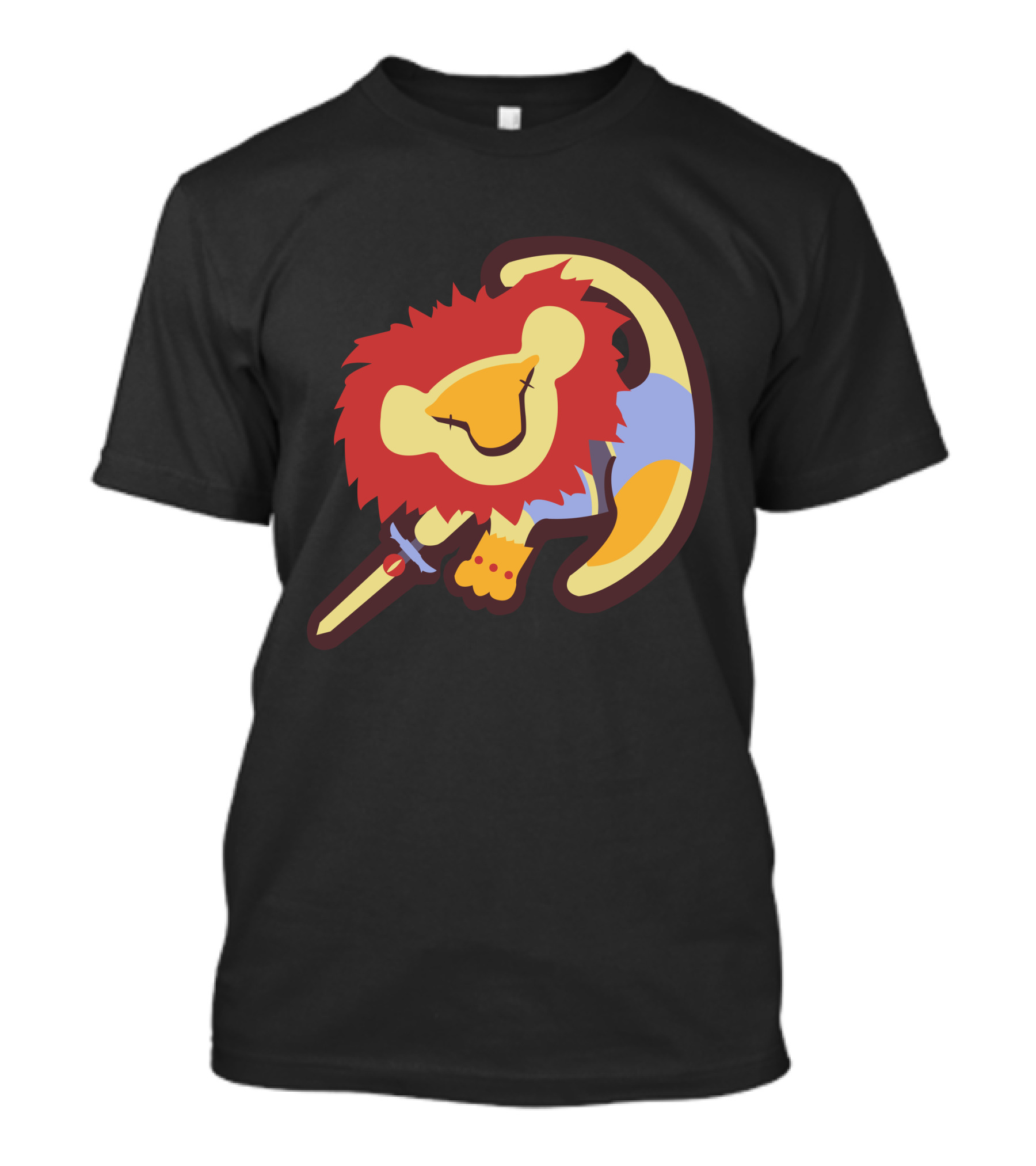 Thunder King Red Lion Sword Emblem T-Shirt