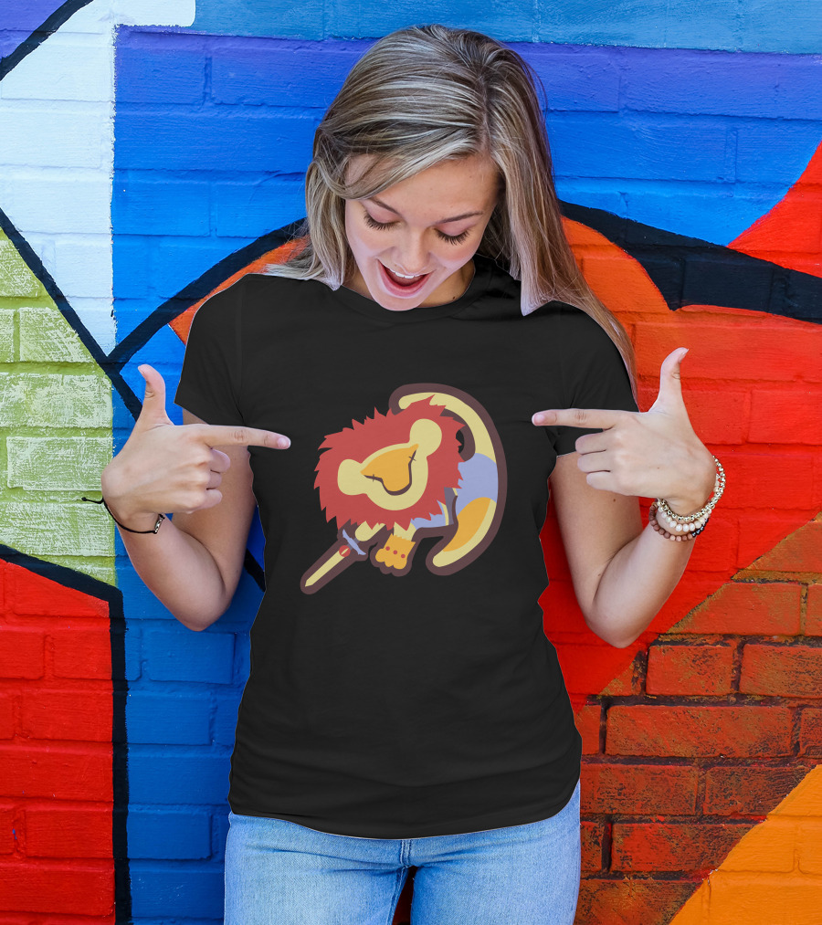 Thunder King Red Lion Sword Emblem T-Shirt