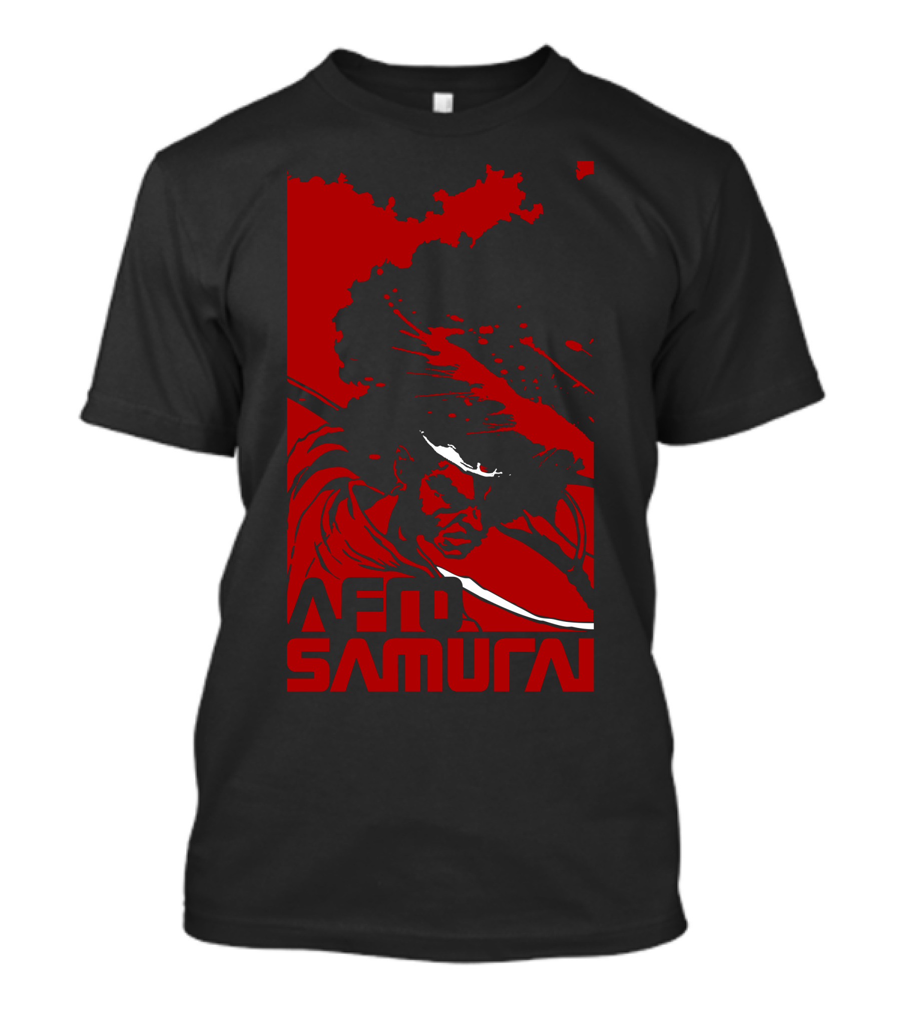 Afro Samurai Dynamic Graphic Action Scene T-Shirt