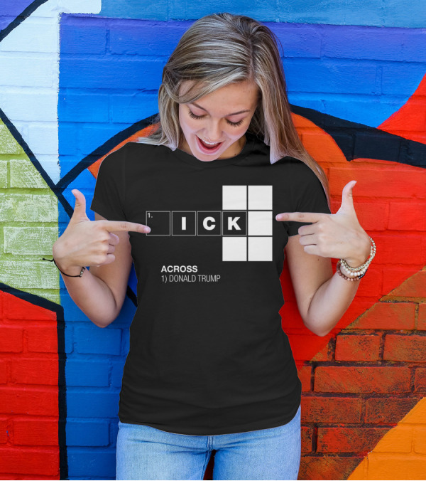 ICK Crossword Puzzle Anti Donald Trump T-Shirt