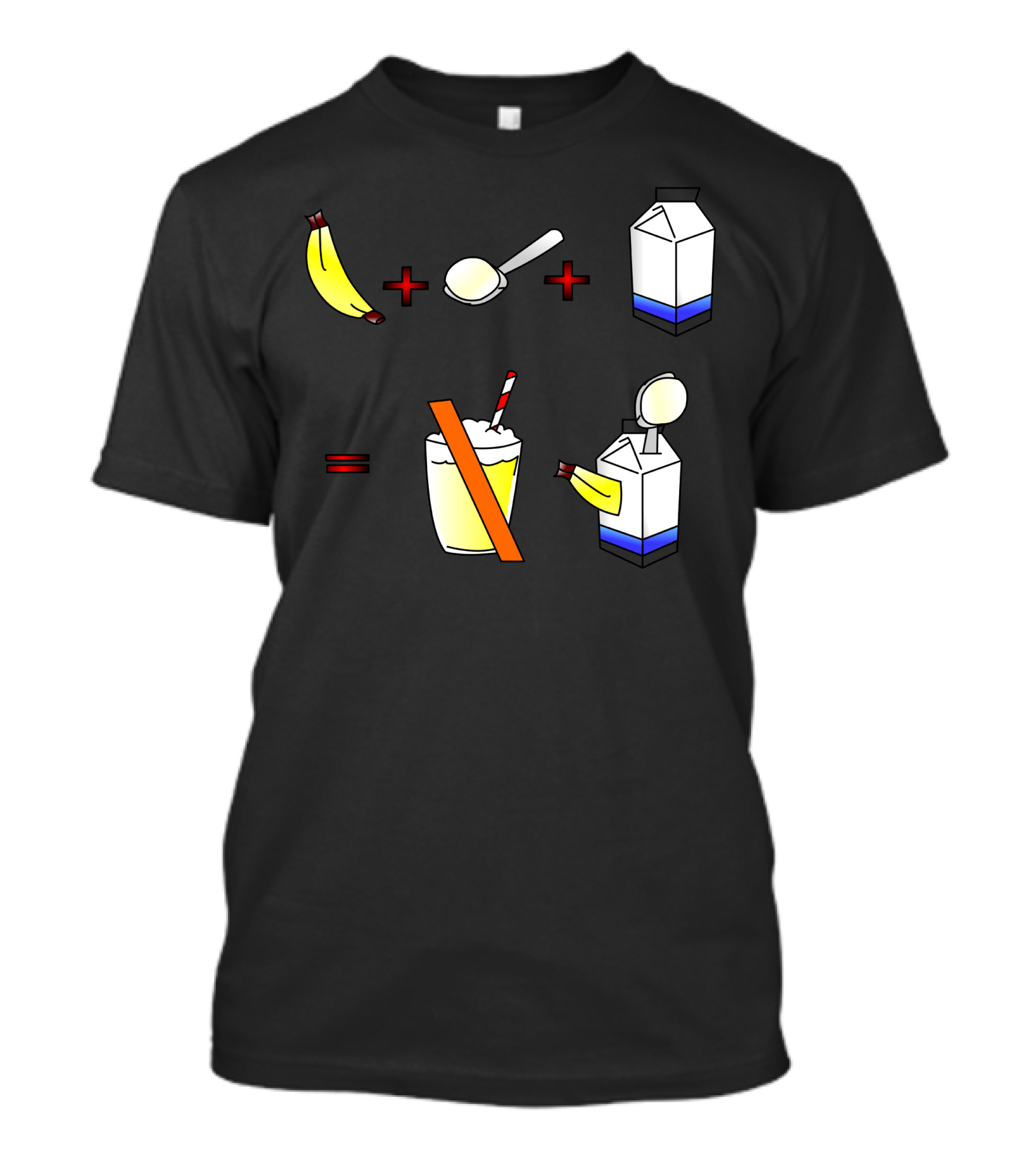 Banana Plus Milk Equals No Milkshake T-Shirt
