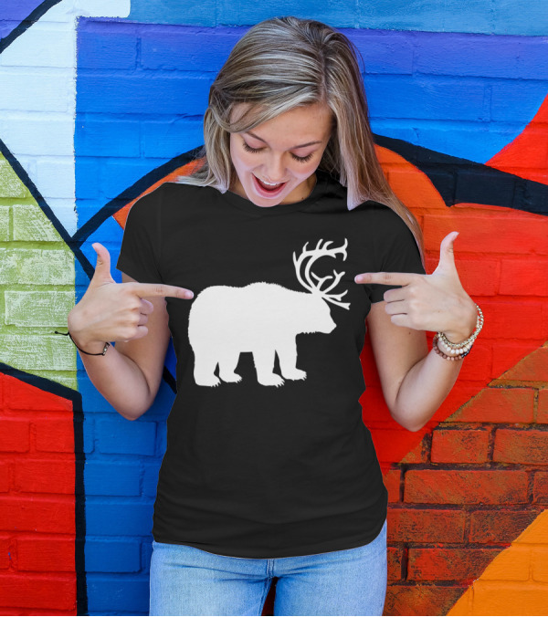 Bear With Antlers T-Shirt