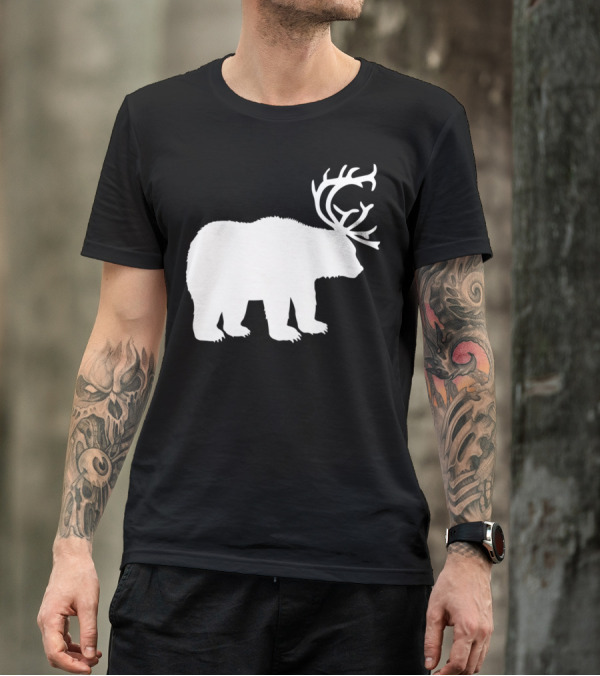 Bear With Antlers T-Shirt