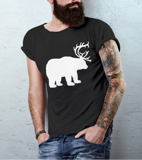Bear With Antlers T-Shirt