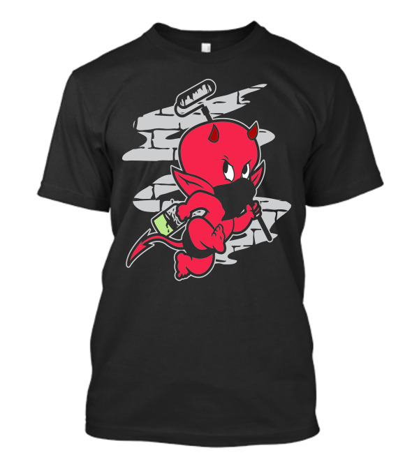 Boys Devil Graffiti Artist Sneaker Sprayer T-Shirt