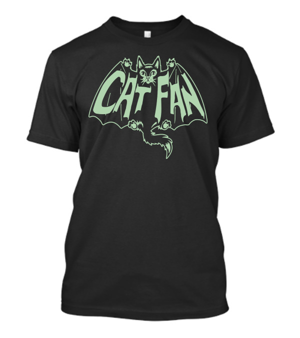 CAT FAN Gothic Cat Bat Fusion T-Shirt