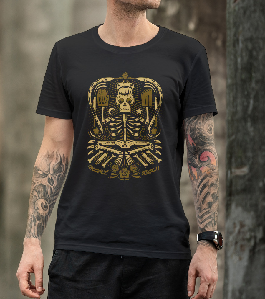 Johnny Cupcakes Cook Voodoo Skeleton Chef T-Shirt