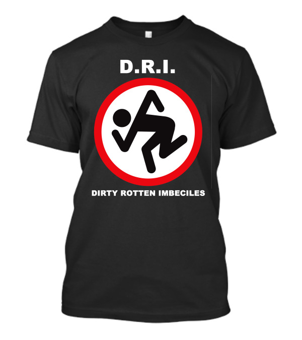 D.R.I. Dirty Rotten Imbeciles Red Circle Skanking Figure T-Shirt