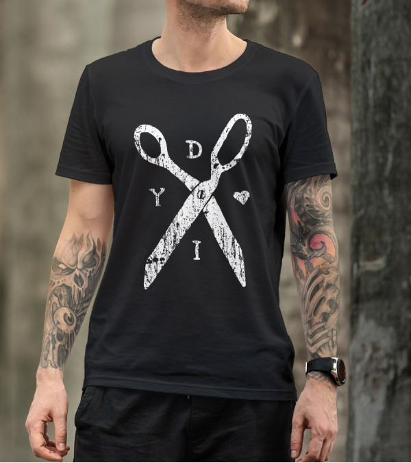 DIY Do It Yourself Scissors Heart T-Shirt