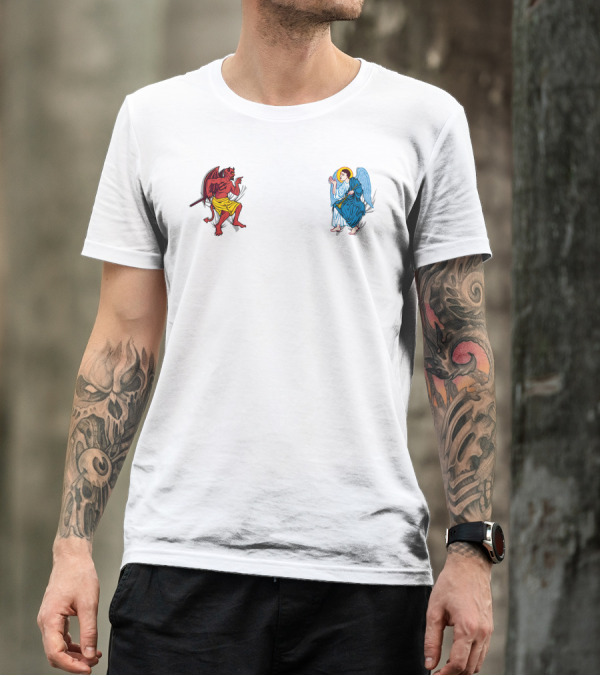 Do The Right Thing Devil And Angel Disagreement T-Shirt