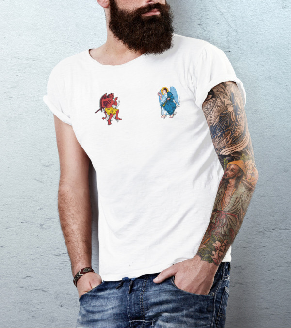 Do The Right Thing Devil And Angel Disagreement T-Shirt