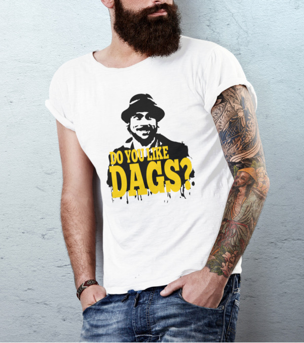 Do You Like Dags Yellow Text Iconic Film Reference T-Shirt