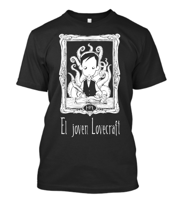 El Joven Lovecraft HPL Tentacle Frame T-Shirt